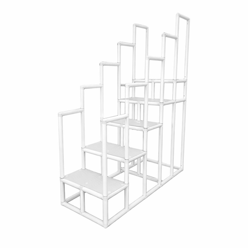 Escada de Hidroterapia em PVC - 5 Degraus - Branco