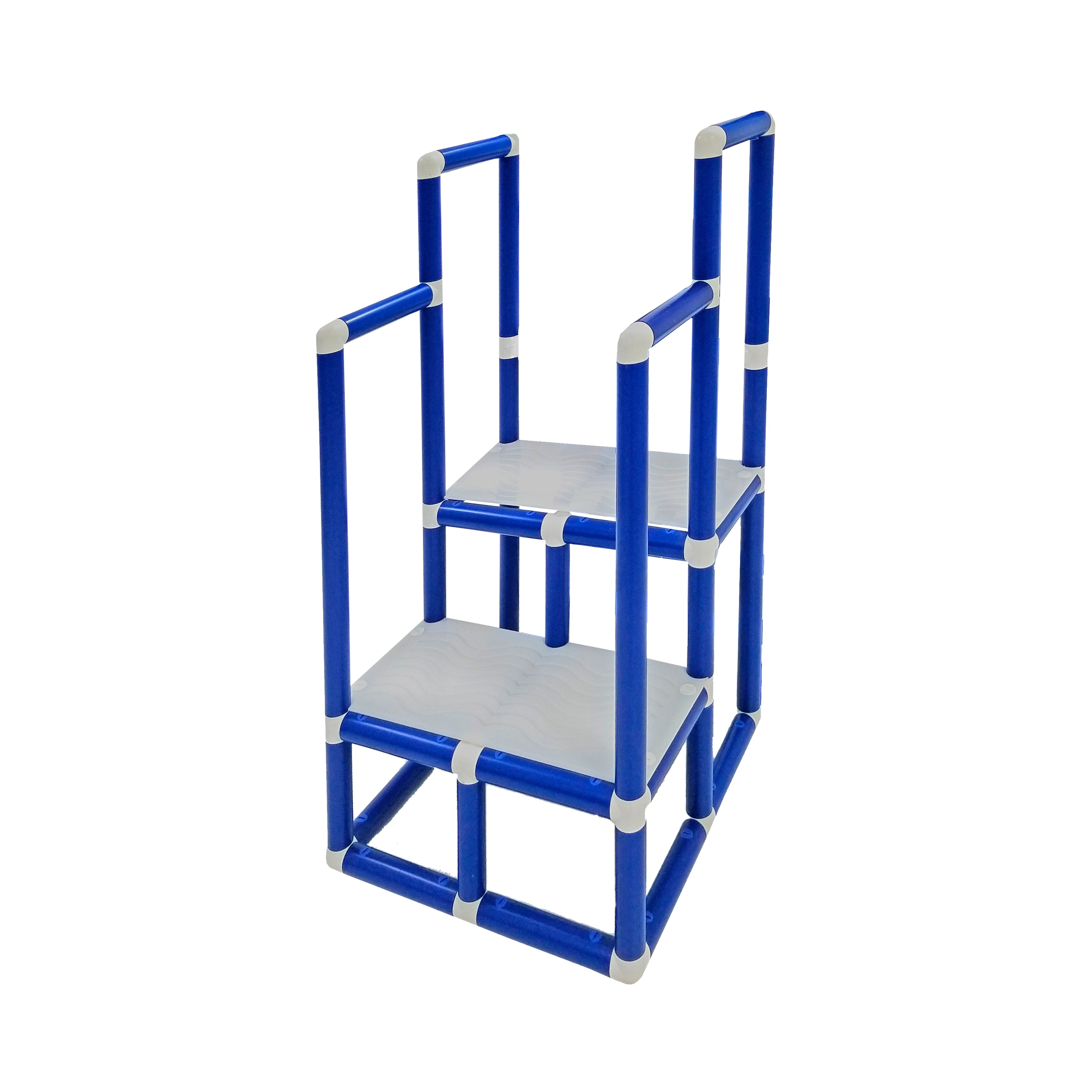 Escada de Hidroterapia em PVC - 2 Degraus - Azul