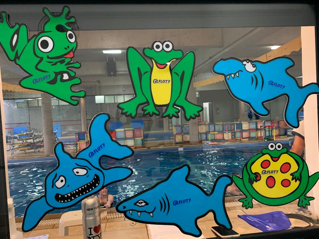 Kit Tubarão Submersos Para Piscina - 03 Unidades - Natação Infantil