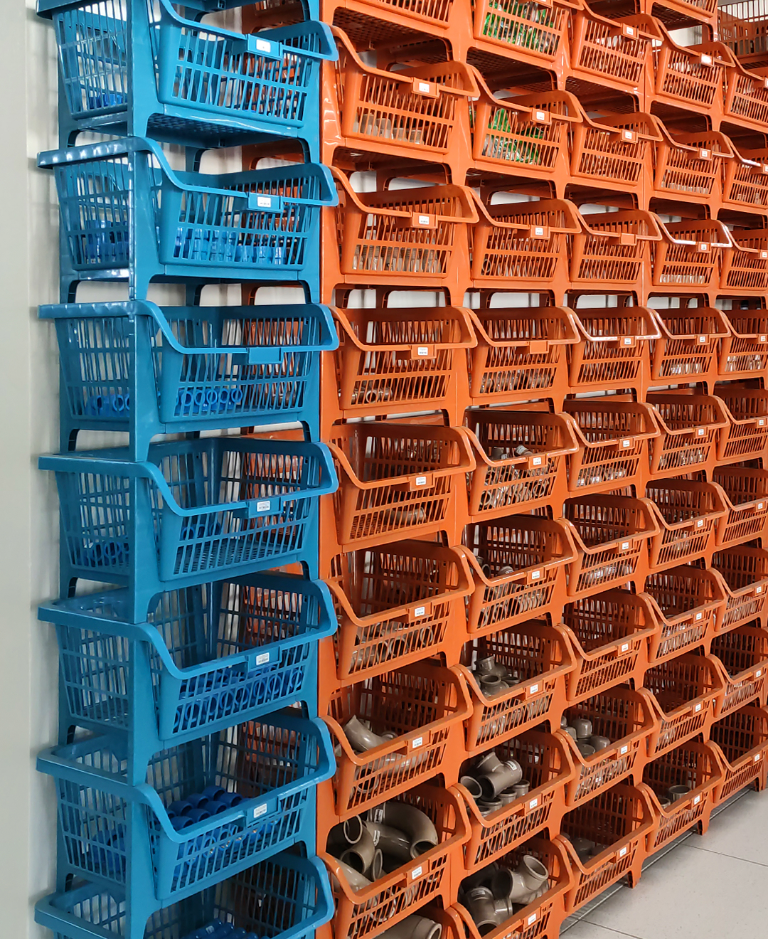 Cesta Plástica Compact Color Azul - Unidade - Para Acessório Diversos