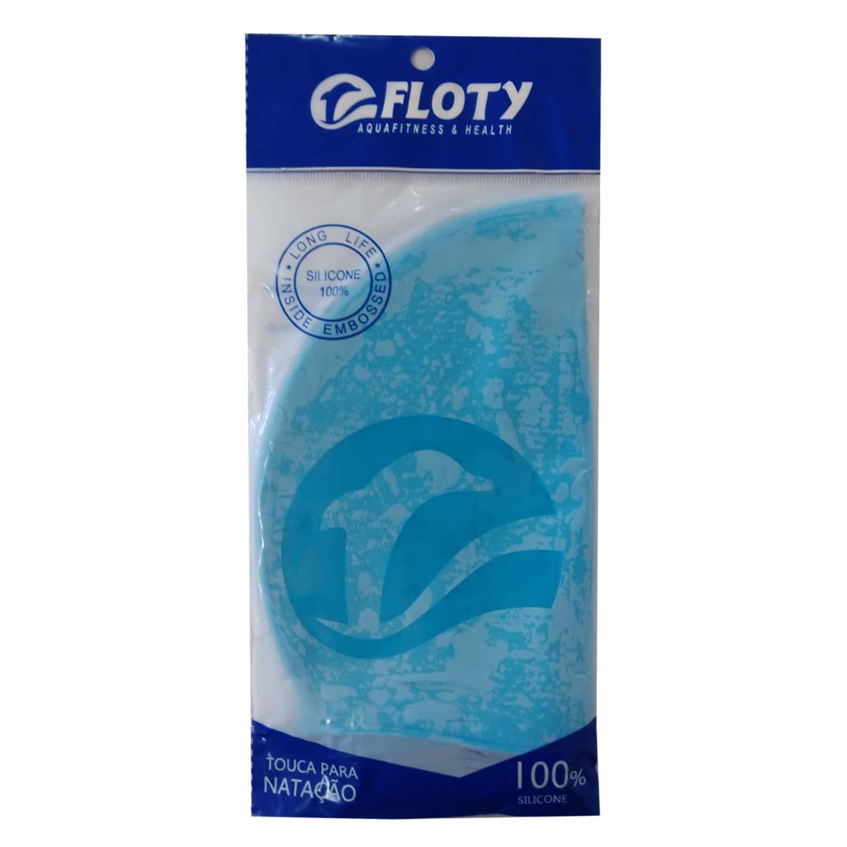 Touca De Natação Silicone Clean - Azul
