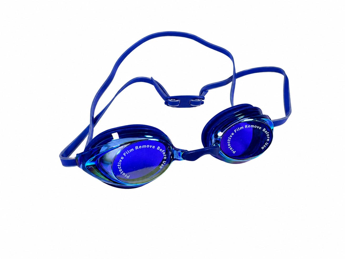 Óculos De Natação Competitor - Azul - Lentes Rainbow