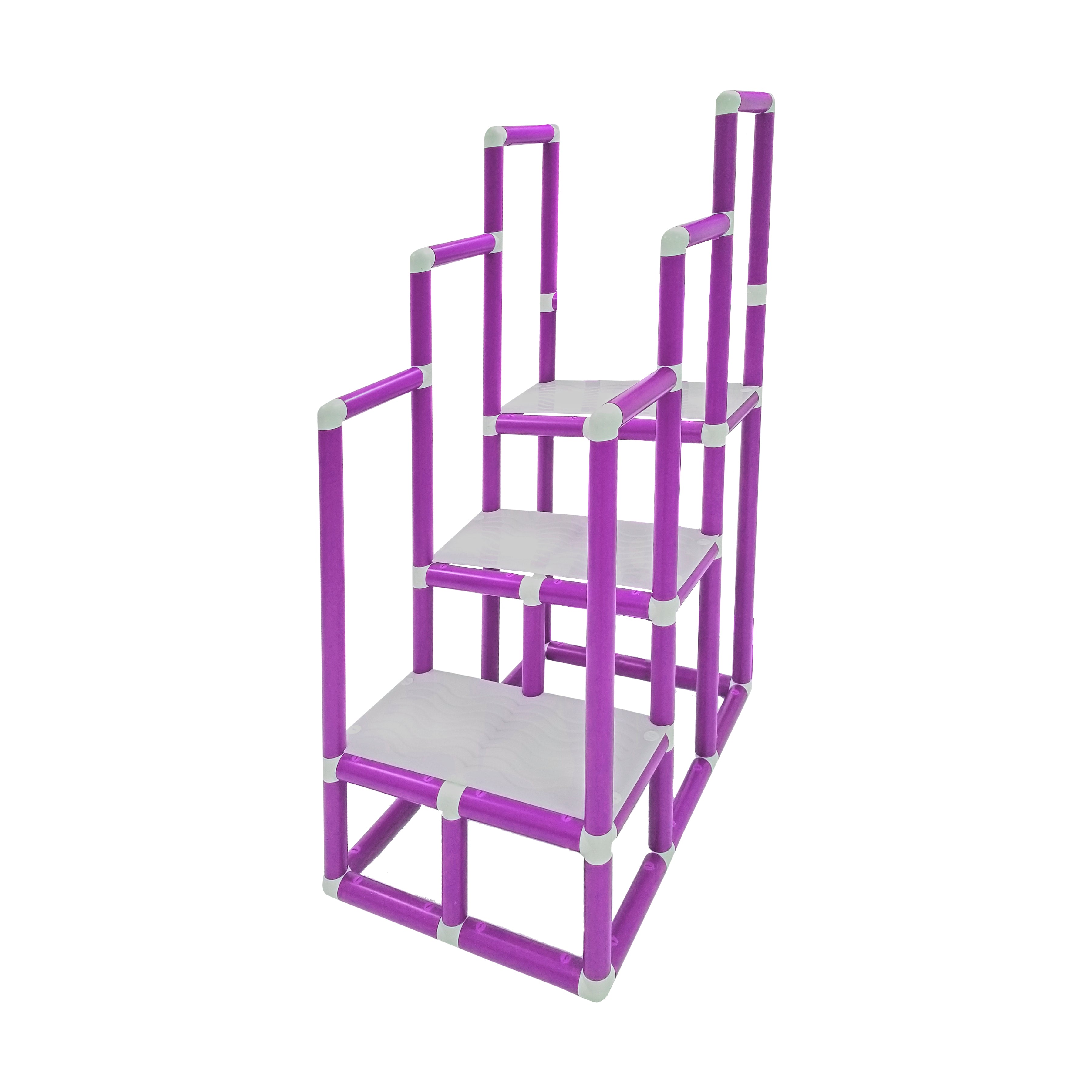 Escada de Hidroterapia em PVC - 3 Degraus - Roxo
