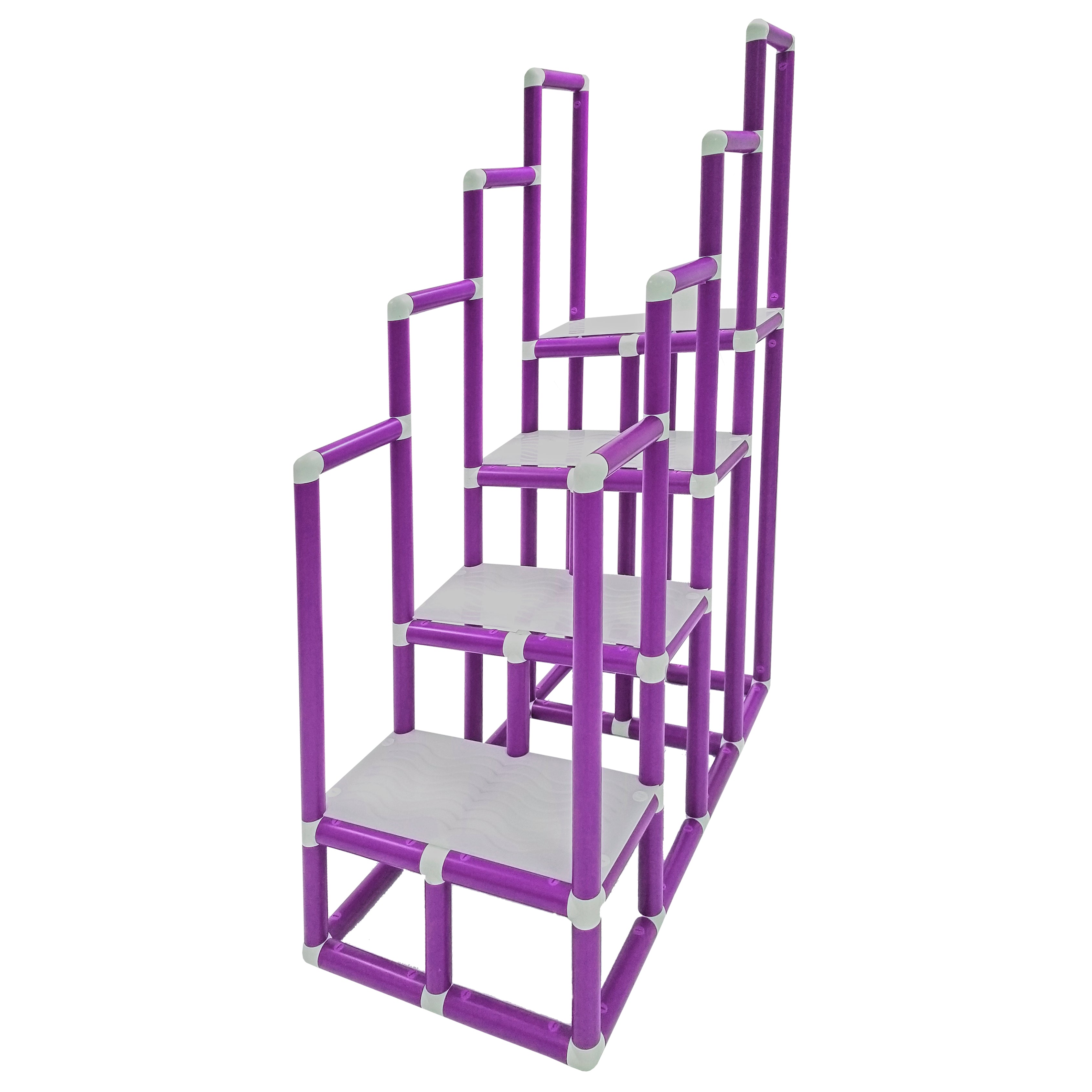 Escada de Hidroterapia em PVC - 4 Degraus - Roxo
