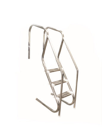 Escada de Hidroterapia Com Corrimão em Aço Inox 316 - 3 Degraus