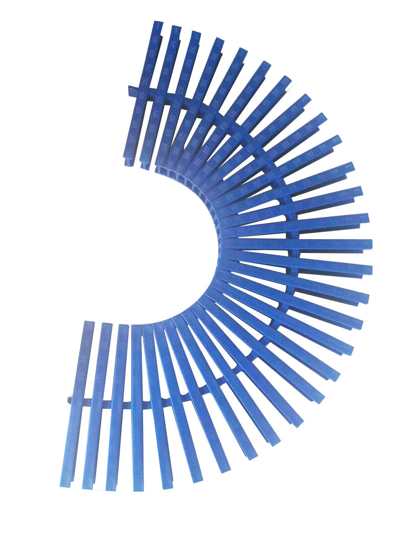 Grelha Plástica Flexível Para Piscina - Azul - Metro