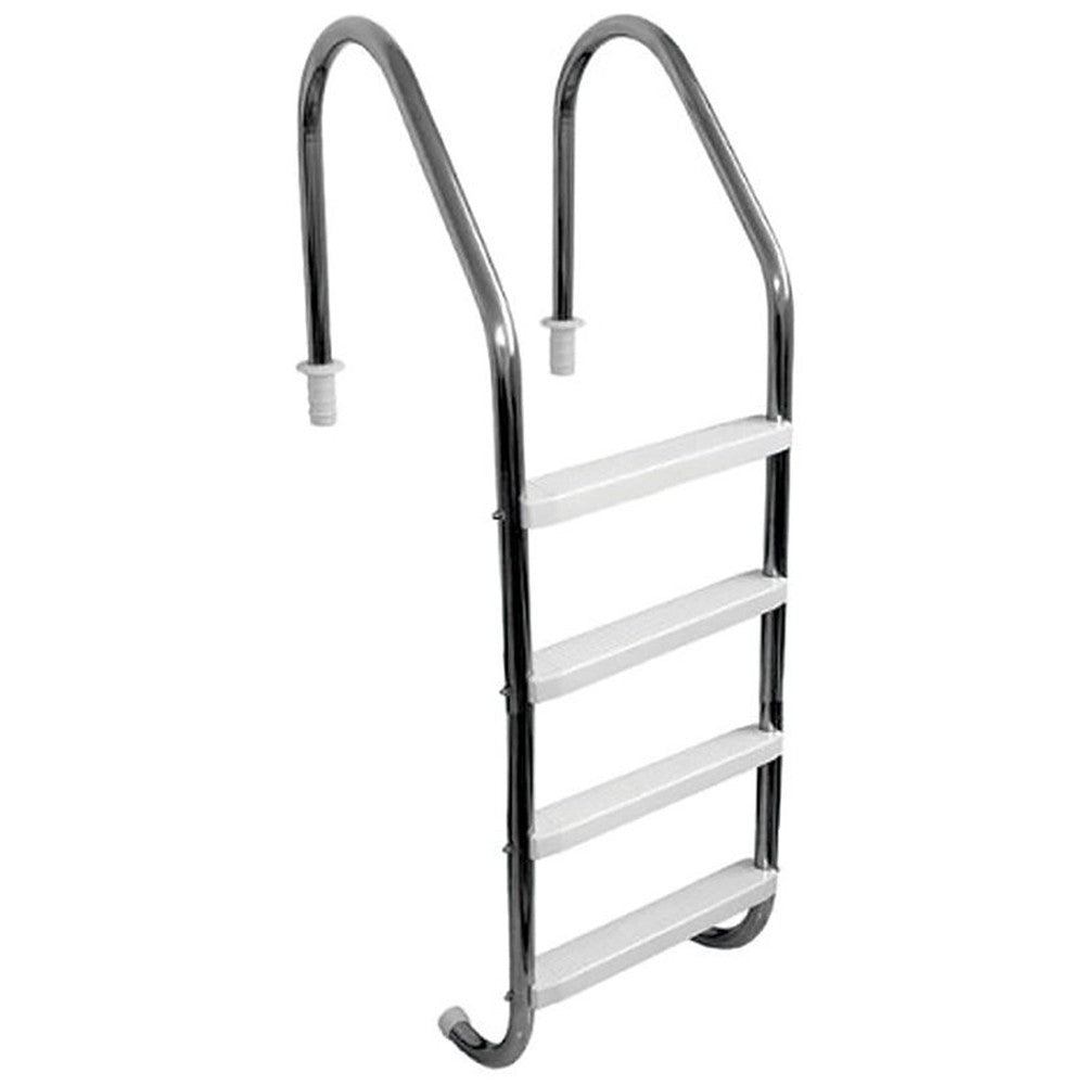 Escada Tradicional Em Aço Inox Para Piscina - 4 Degraus em ABS