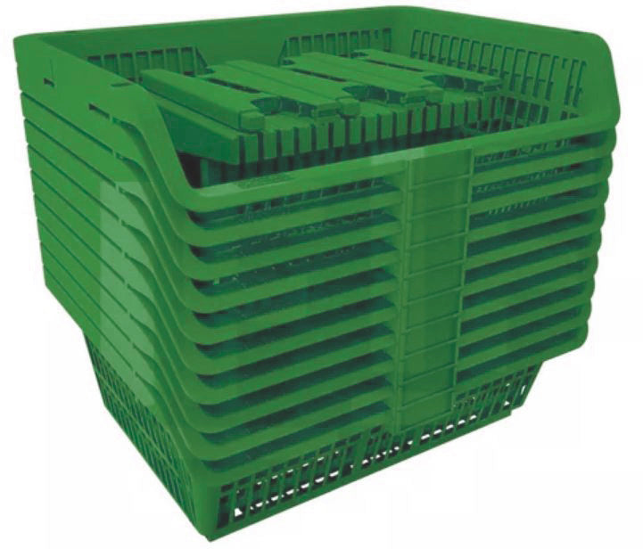 Cesta Plástica Compact Color Verde - Unidade - Para Acessório Diversos